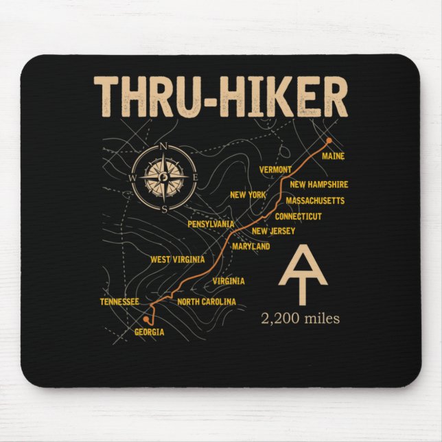 Thruh Hiker Appalachian Trail Hiking Musmatta (Framsidan)