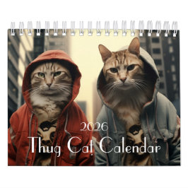 Thug Cat Calendar, Gangster Cat Calendar, Cat Cale Kalender