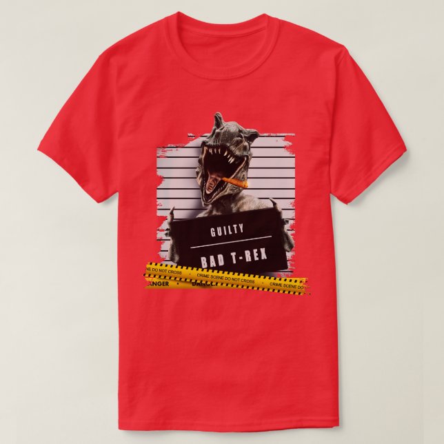 Thug Dinosaur T Shirt (Design framsida)