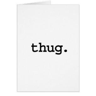 thug. hälsningskort