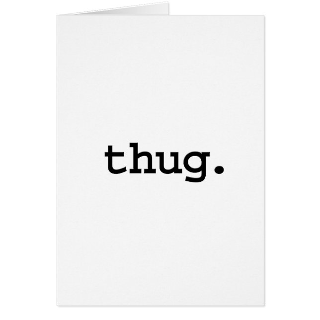 thug. hälsningskort (Framsidan)