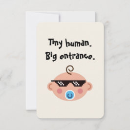 Thug life baby invitations  inbjudningar