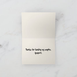 Thug Life Baby Thank you notes Tack Kort