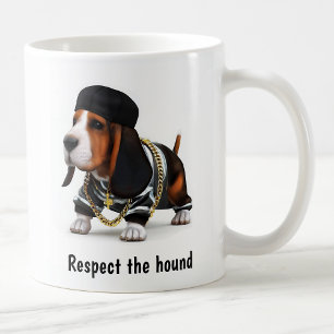 Thug Life Basset Hound Kaffemugg