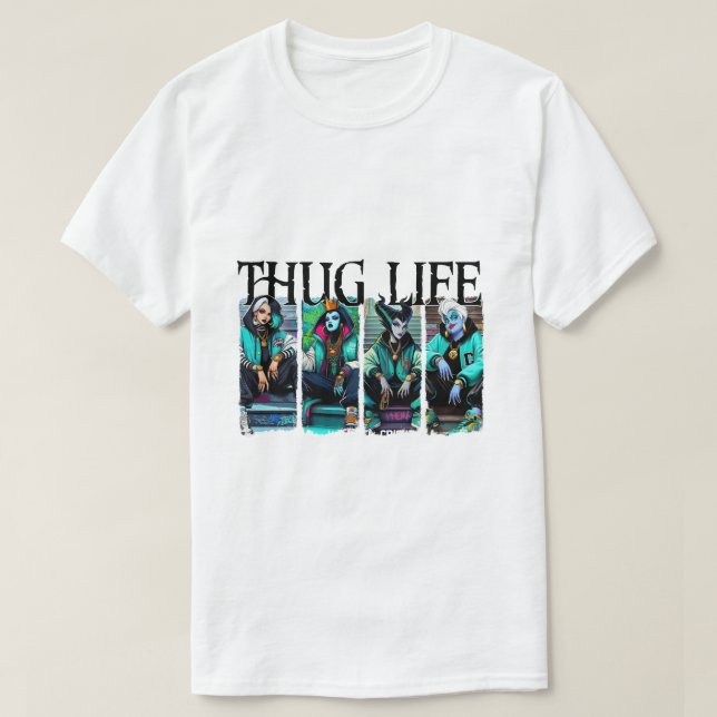 thug life halloween sött t shirt (Design framsida)