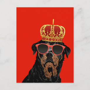 Thug Life Kung Rottweiler för Rottweiler Parents Vykort