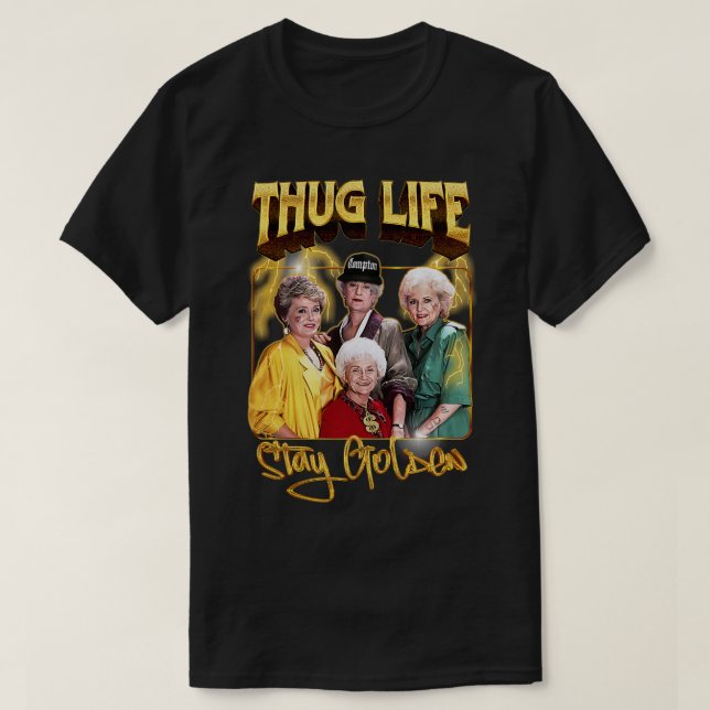 Thug Life Original 90s Aesthetic T Shirt (Design framsida)