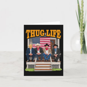 Thug Life Trump Vance Kennedy Elon Shirt Kort