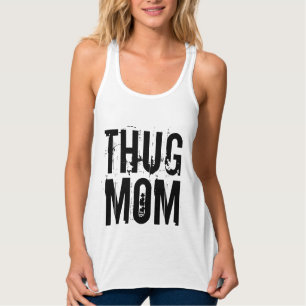 THUG MAMMA Graffiti T-Shirts Linne Med Racerback
