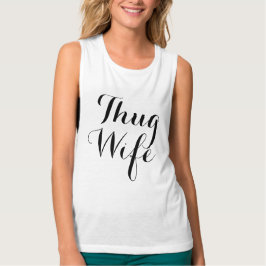 Thugfru, flott tank linne med racerback