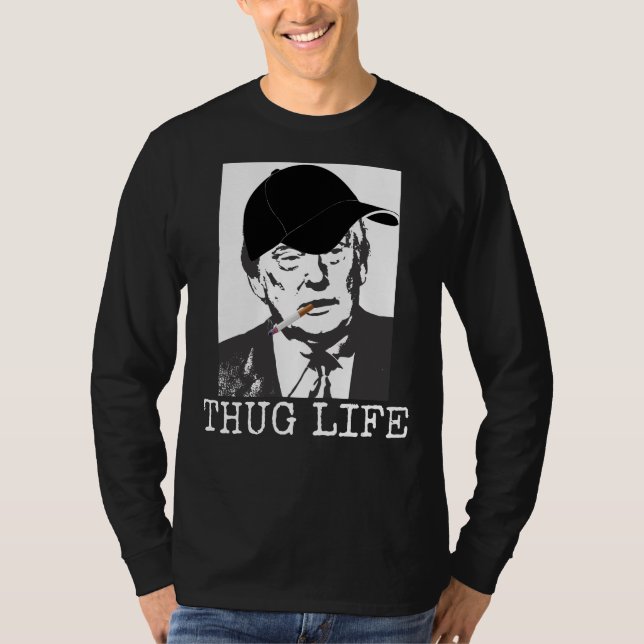 THUGLIVDONALD TRUMP roliga T-tröja T Shirt (Framsida)