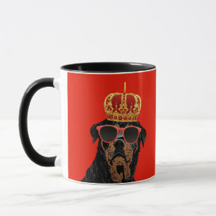 Thuglivkung Rottweiler för Rottweiler föräldrar Mugg