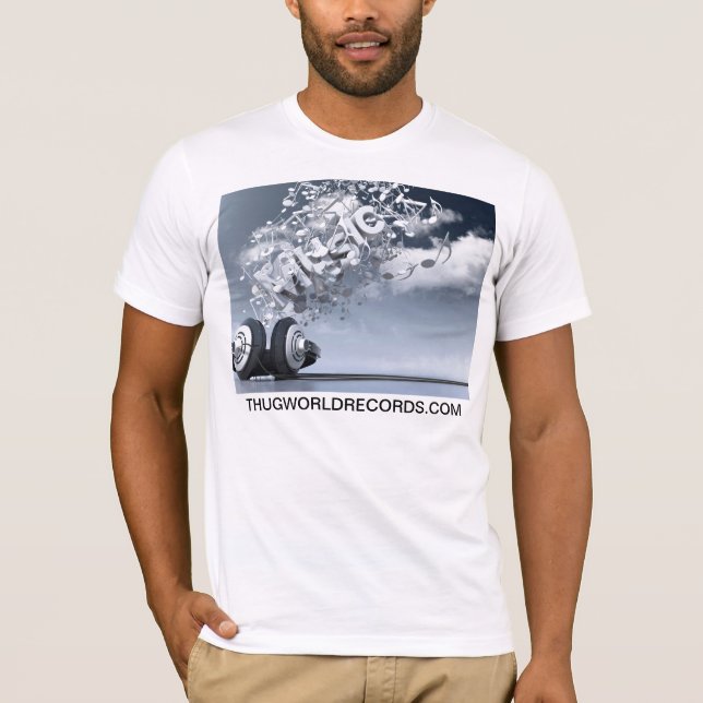 thugvärldsrekordmusik är livskjortan tee (Framsida)