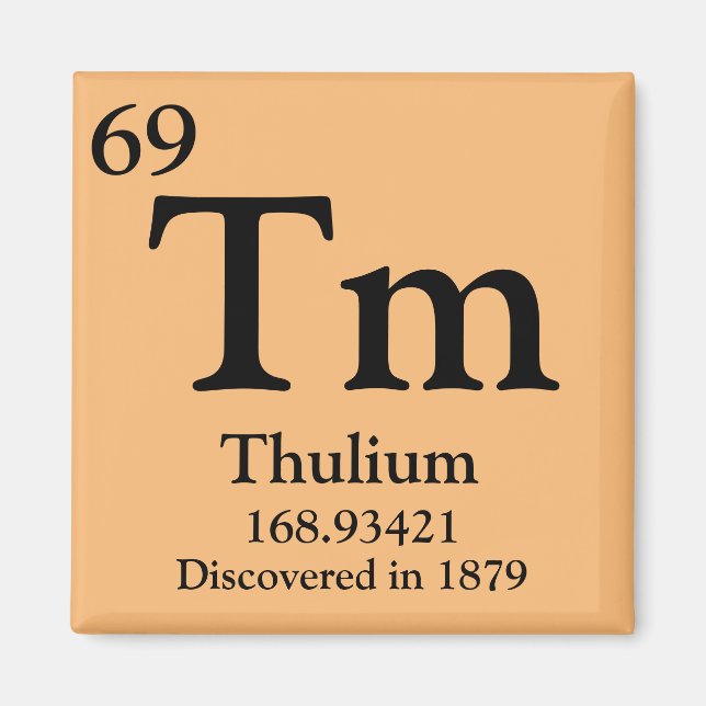 Thulium Periodic Bord Magnet (Framsidan)
