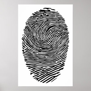 Thumb finger-utskrift poster