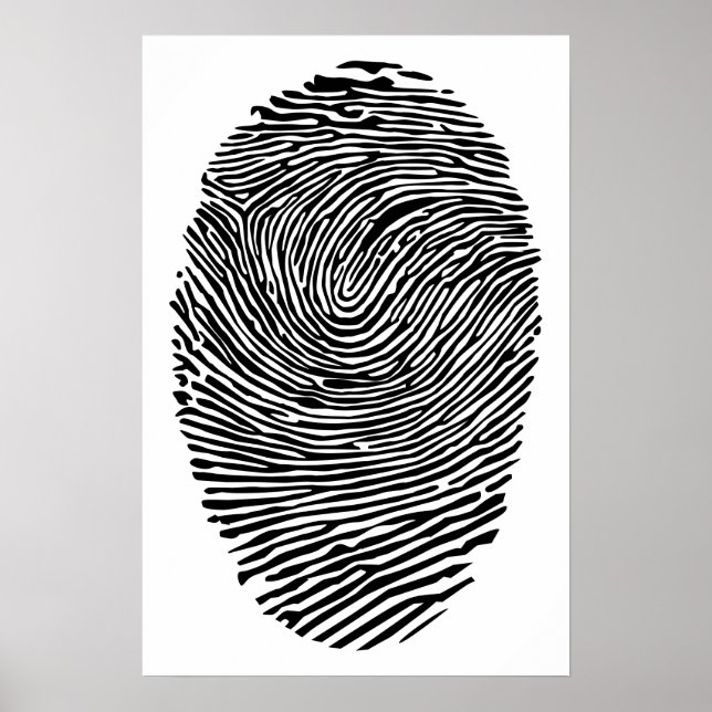 Thumb finger-utskrift poster (Framsidan)