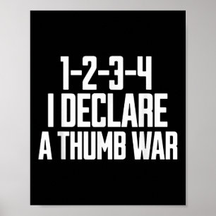 Thumb Krig Chant, Thumb Wrestling Champion, Thumb  Poster