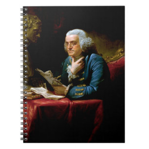 Thumb Porträtt, Benjamin Franklin, grundande Far Anteckningsbok