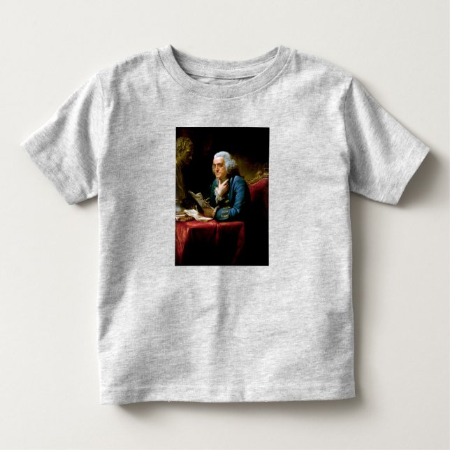 Thumb Porträtt, Benjamin Franklin, grundande Far T Shirt (Framsida)