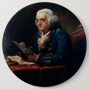 Thumb Porträtt Benjamin Franklin i Vita huset Knapp