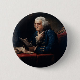 Thumb Porträtt Benjamin Franklin i Vita huset Knapp