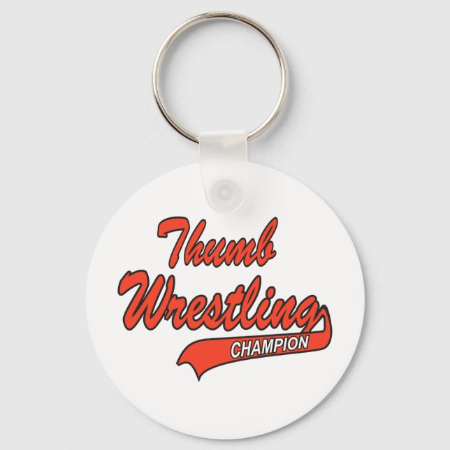 Thumb Wrestler Gift Nyckelring (Framsida)