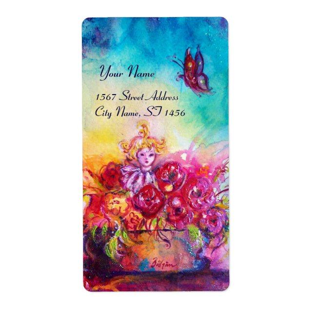 THUMBELINA,FLOWER BASKET OCH BUTTERFLY FRAKTSEDEL (Framsidan)