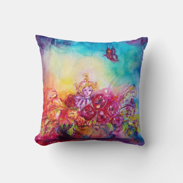 THUMBELINA FLOWER BASKET OCH BUTTERFLY KUDDE (Framsida)