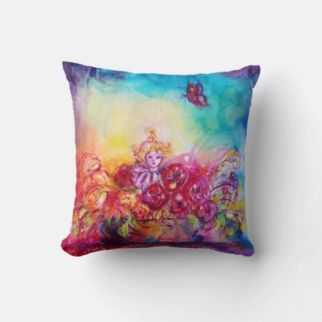THUMBELINA,FLOWER BASKET OCH BUTTERFLY KUDDE (Framsida)