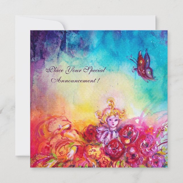 THUMBELINA,FLOWER BASKET OCH BUTTERFLY MEDDELANDE (Framsida)