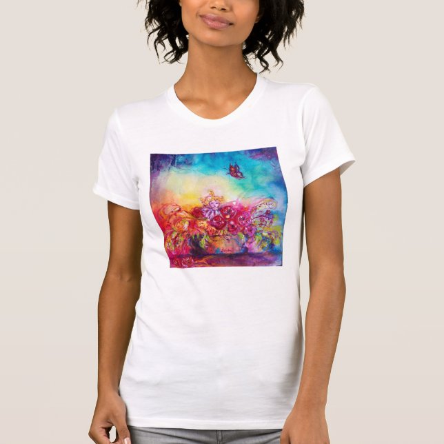 THUMBELINA,FLOWER BASKET OCH BUTTERFLY T SHIRT (Framsida)