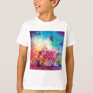 THUMBELINA,FLOWER BASKET OCH BUTTERFLY TEE SHIRT