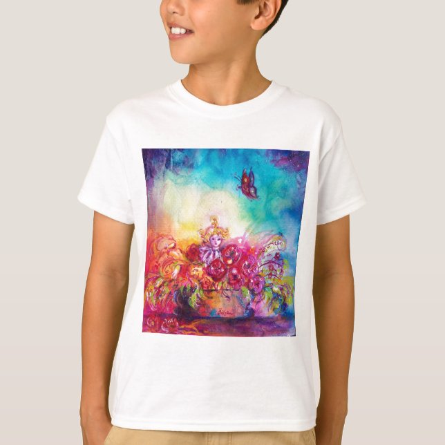 THUMBELINA,FLOWER BASKET OCH BUTTERFLY TEE SHIRT (Framsida)