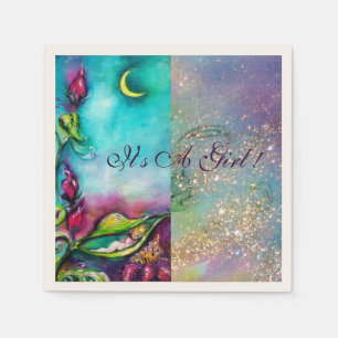 THUMBELINA "IT'S A GIRL" BABY SHOWER MONOGRAM PAPPERSSERVETT