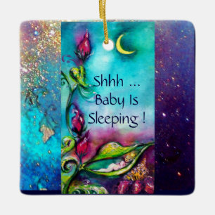 THUMBELINA ROSA RUBY HEART MONOGRAM DOOR HANGER JULGRANSPRYDNAD KERAMIK