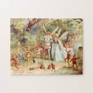 Thumbelinas bröllop i skogen pussel