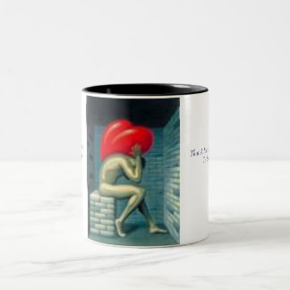 thumbnail1 en kvinna hjärta ShouldBe som gömmas Två-Tonad Mugg