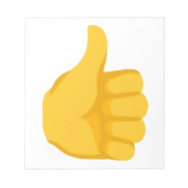 Thumbs Up Emoji. Anteckningsblock