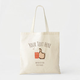 Thumbs Up Emoji, Hand plockade. Anpassade-mall Tygkasse