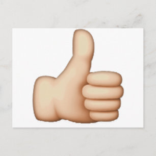 Thumbs Up - Emoji Vykort