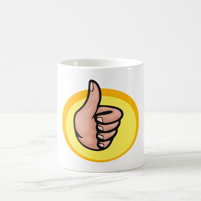 Thumbs Up Gesture Kaffemugg (Skapare uppladdad)