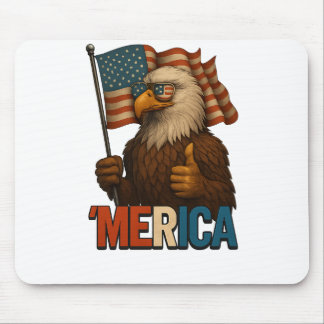 Thumbs Up Merica Eagle Funny och Patriotic Musmatta