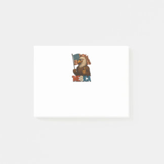 Thumbs Up Merica Eagle Funny och Patriotic Post-it Block