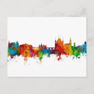 Thun Schweiz Skyline Vykort