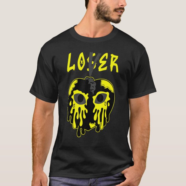 Thunder 14s Loser  Heart Crying 14 Retro Thunder T Shirt (Framsida)