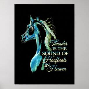 Thunder är Ljud i hofbeaterna i himlen Poster