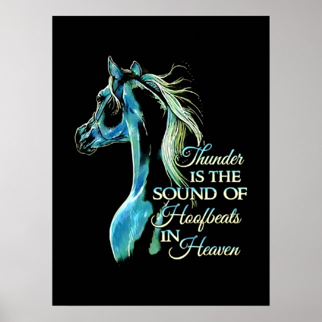 Thunder är Ljud i hofbeaterna i himlen Poster (Framsidan)