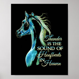 Thunder är Ljud i hofbeaterna i himlen Poster