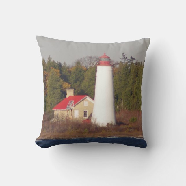 Thunder Bay Island Lighthouse-kudde Kudde (Framsida)