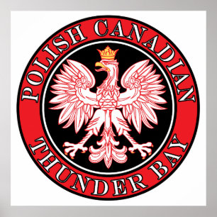 Thunder Bay polska Canadian Eagle Poster